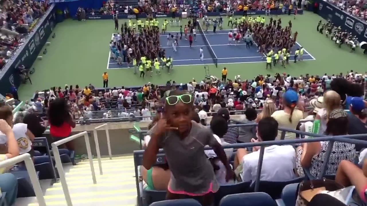 Coco Gauff celebrating 🤣