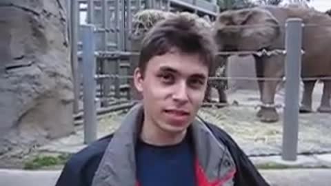 First uploaded video on Youtube (Me at the zoo)