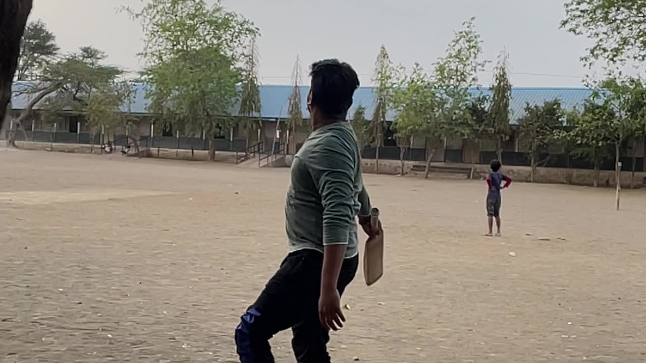 Six hitting in gully cricket