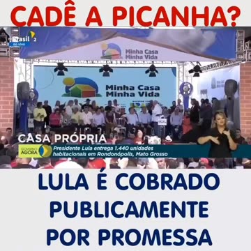 O povo cobra promessa da picanha que lula fez