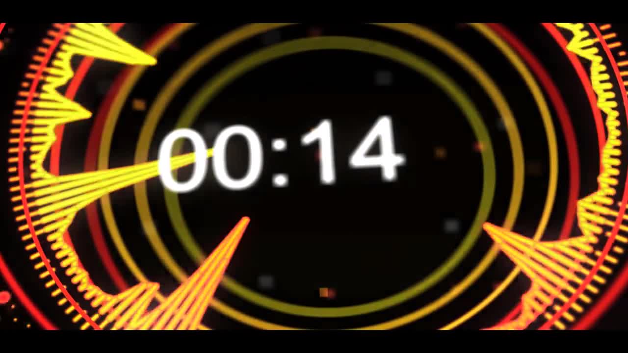 Fashion dynamic 2 minutes countdown video material