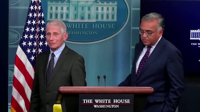 Fauci bids farewell in his last White House briefing