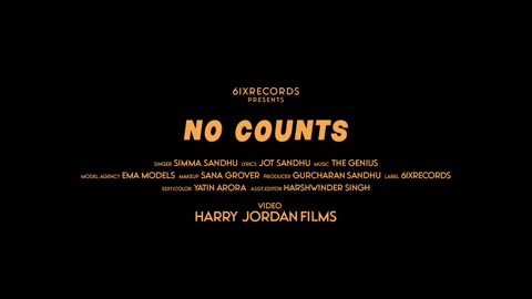 No Counts (official video) Simma Sandhu Latest Punjabi Song 2023