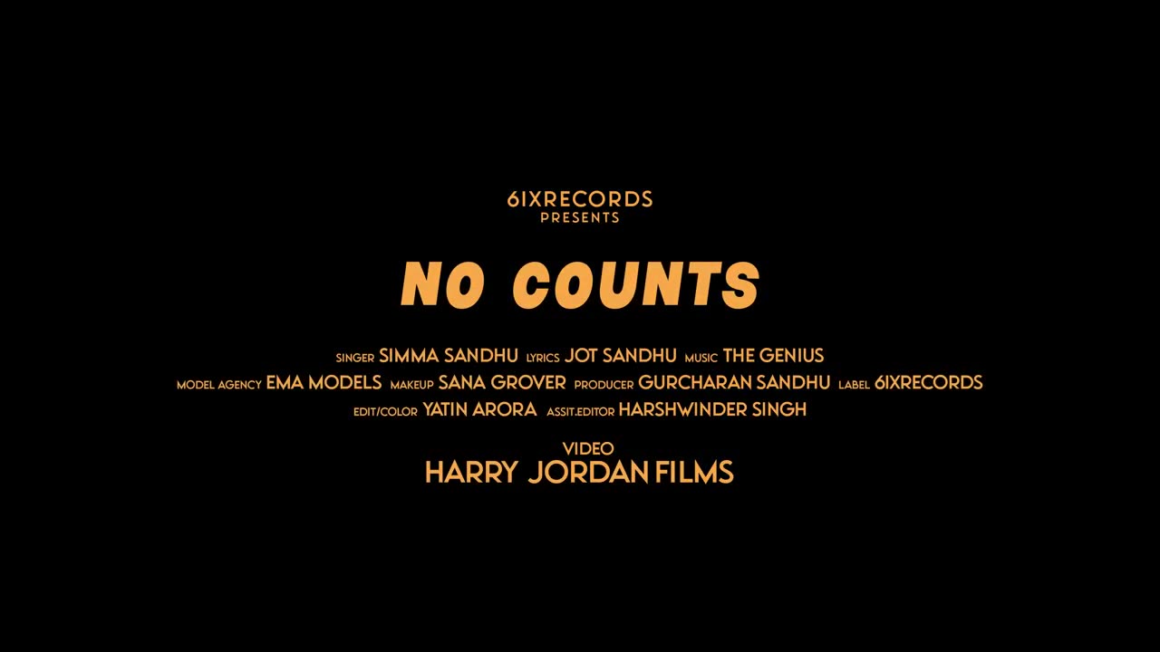 No Counts (official video) Simma Sandhu Latest Punjabi Song 2023