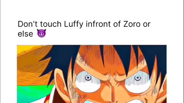 Don't teach luffy Infront of zoro or else π