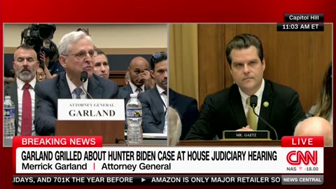 Gaetz Asks Garland Point-Blank If The DOJ 'Told President Biden To Knock It Off With Hunter?'