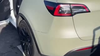 How to detail a wrapped Tesla model Y