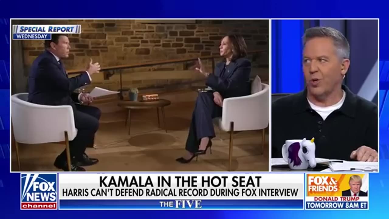 'The Five' reacts to Kamala Harris' Fox News interview