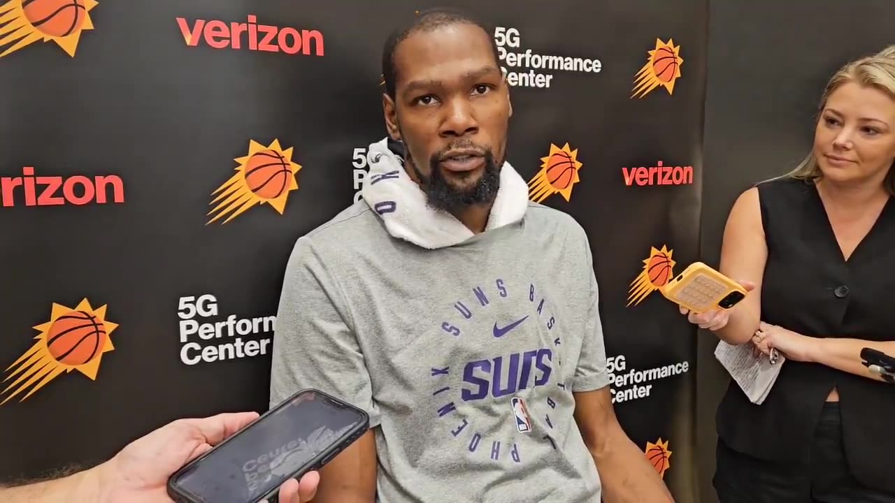 Kevin Durrant interview after shootaround