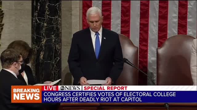 Mike Pence*Betrayed Trump Elected Biden