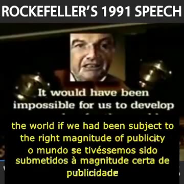 O DISCURSO SECRETO DE DAVID ROCKEFELLER DE 1991