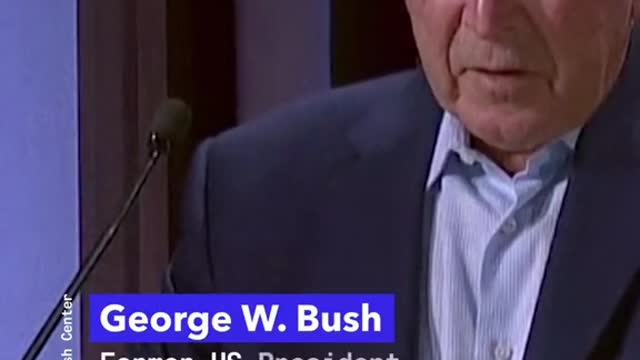 Former PresidentBush Mixes UpIraq and Ukraine