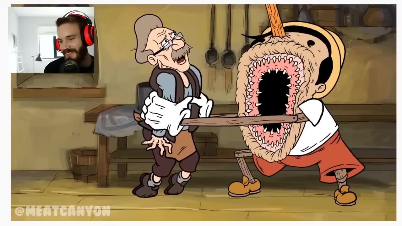 PEWDIEPIE REACTS TO MEATCANYON VIDEOS