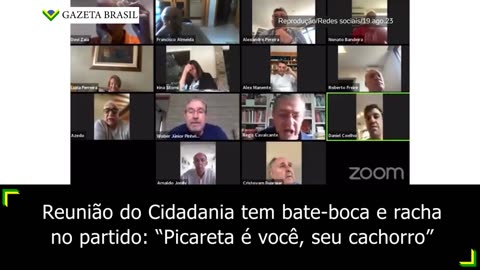 Reunião do Cidadania tem xingamentos e racha no partido