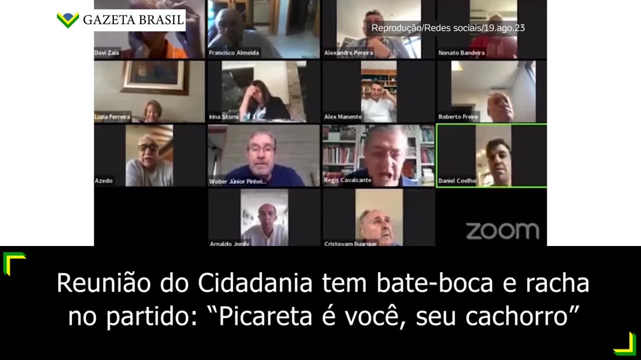 Reunião do Cidadania tem xingamentos e racha no partido