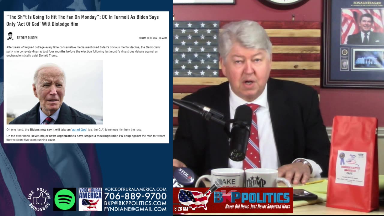 DC Is In Turmoil As Biden Says Only The “Act Of God” Will Dislodge Him