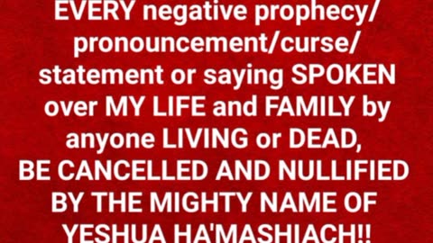 CANCEL AND UPROOT DESTRUCTIVE WORDS AND WORD CURSES DAILY - Isaiah 54 : 17