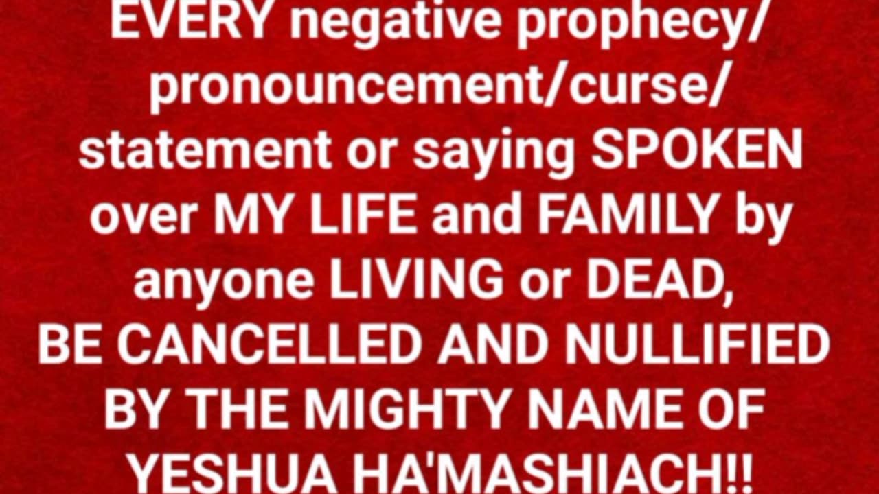 CANCEL AND UPROOT DESTRUCTIVE WORDS AND WORD CURSES DAILY - Isaiah 54 : 17