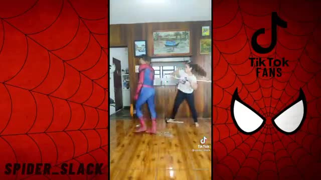 Funny Spider man Slack Attack TikTok video compilation