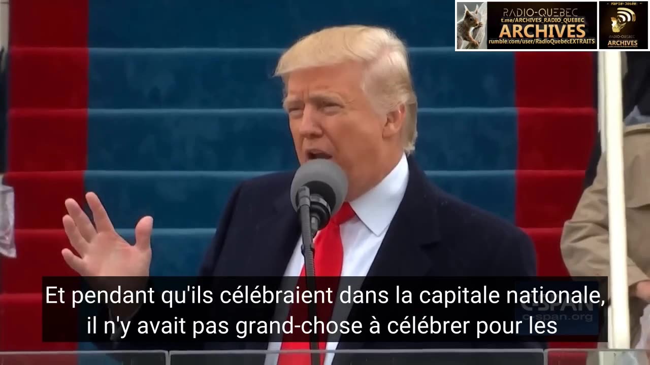 ▶ EXTRAITS-RQ (21 jan 24) : PRESIDENT TRUMP discours d'investiture (20 jan 17)