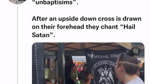 Satanic Temple is Performing "Unbaptisms"