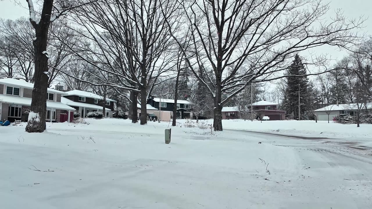 Relaxing Winter Snow Walk 4K🇨🇦 Canada Walking