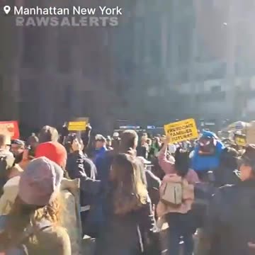 Thousands in Manhattan Protest Trump’s Election as 47th President