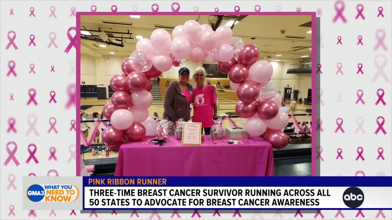 3-time breast cancer survivor runs across America