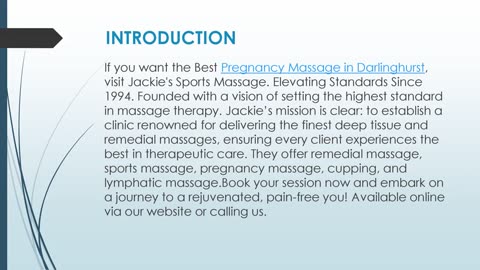 Best Pregnancy Massage in Darlinghurst