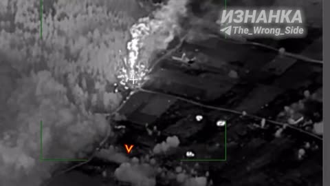 Russian ISR Discovered a Large Convoy in Sumy Region and They Covered it with Cluster Munitions