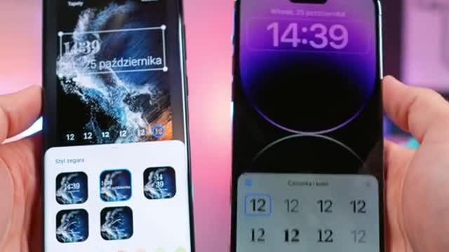 Ekran blokady 🔐 iPhone 14 Pro Max vs Galaxy S22 Ultra