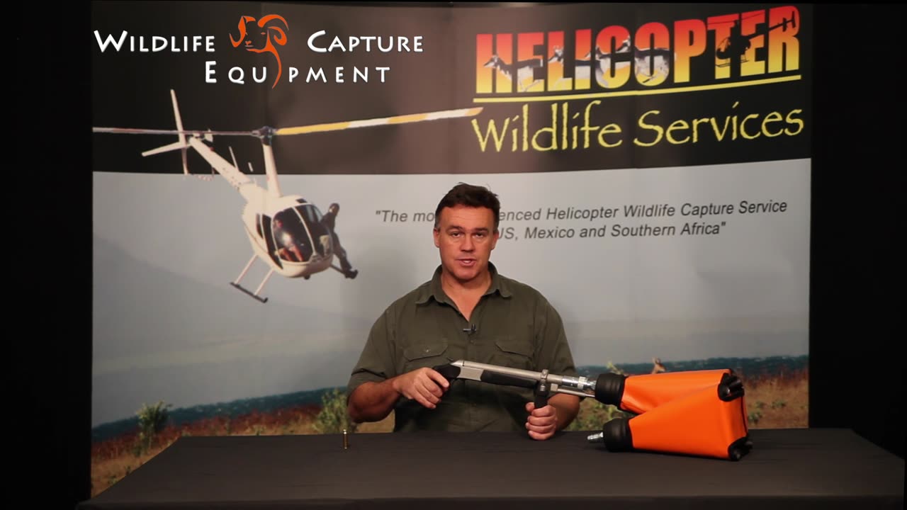 Helicopter Net Gun Safety Demonstration