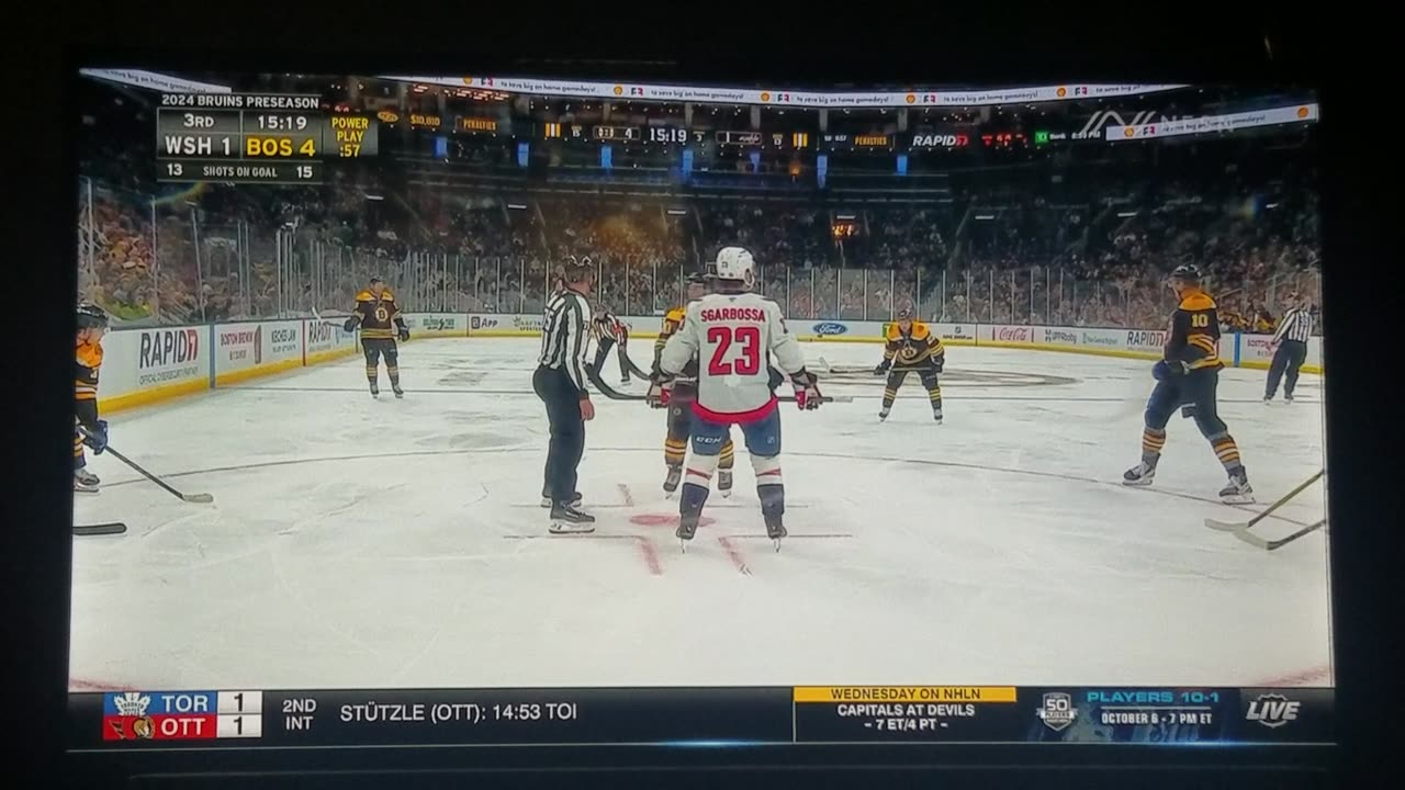 WSH vs BOS - Bruins Lead 4-1