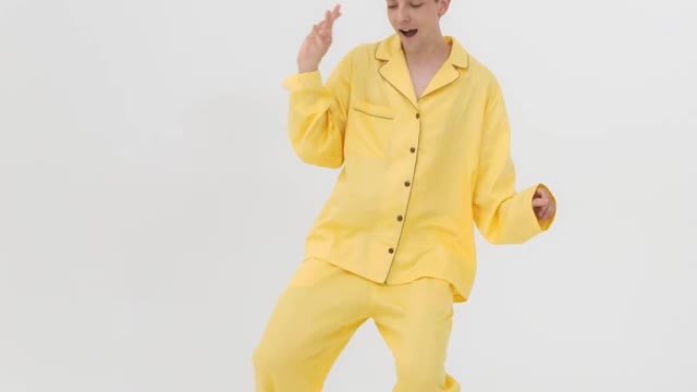 Funny Male Model Dancing While Wearing Pajamas #shorts