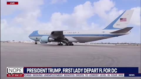 President Trump Plane “Turning Footage ”