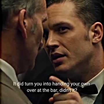 Tom hardy difference between 2 gangster a thief and policeman.