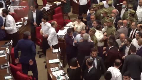 PART 2 Videos show massive fight between lawmakers in Armenia’s parliament