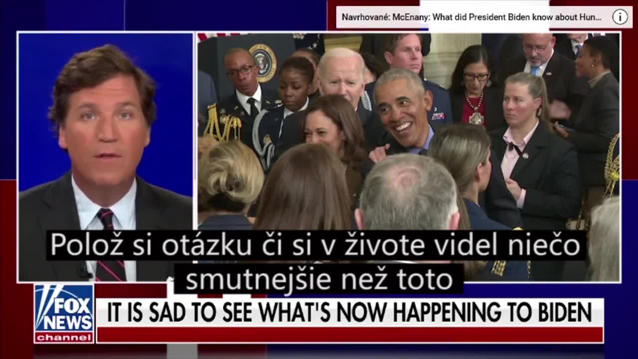 Joe Biden se na večírku v Bílém domě snažil zoufale upoutat Obamovu pozornost