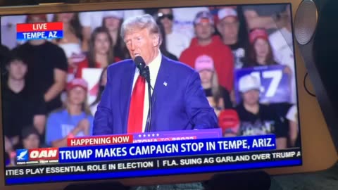 🦅 OANN president Donald Trump rally in Tempe Arizona Thursday 06:00 PM