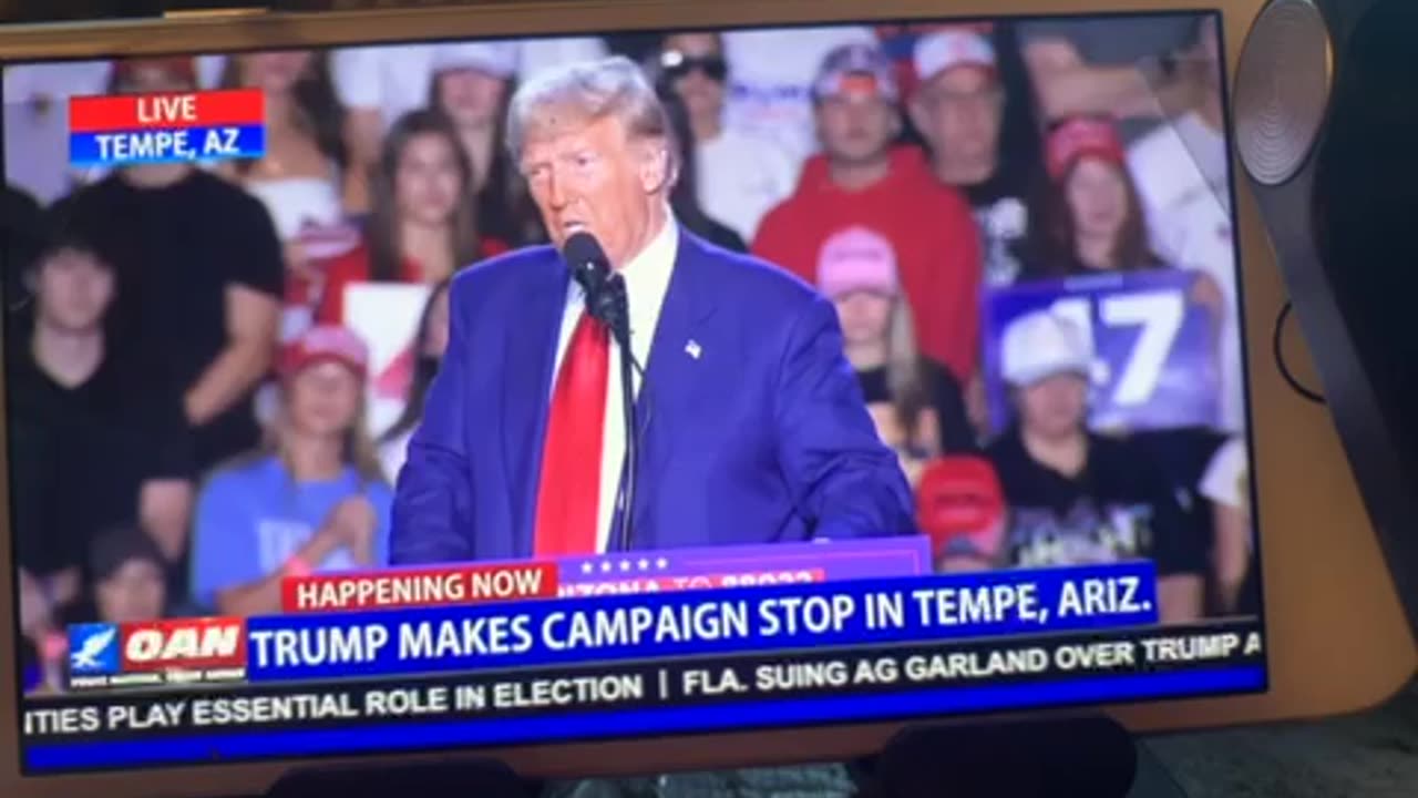 🦅 OANN president Donald Trump rally in Tempe Arizona Thursday 06:00 PM