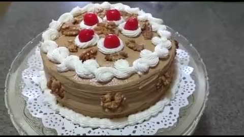 Classic Indian Dish: Coffee Walnut Cake (Baking & Decorating) (Watch & Prepare)