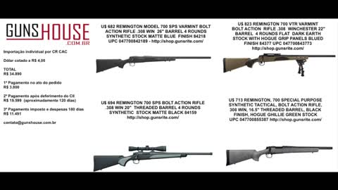 Glock +AR15 + Fuzil Sniper