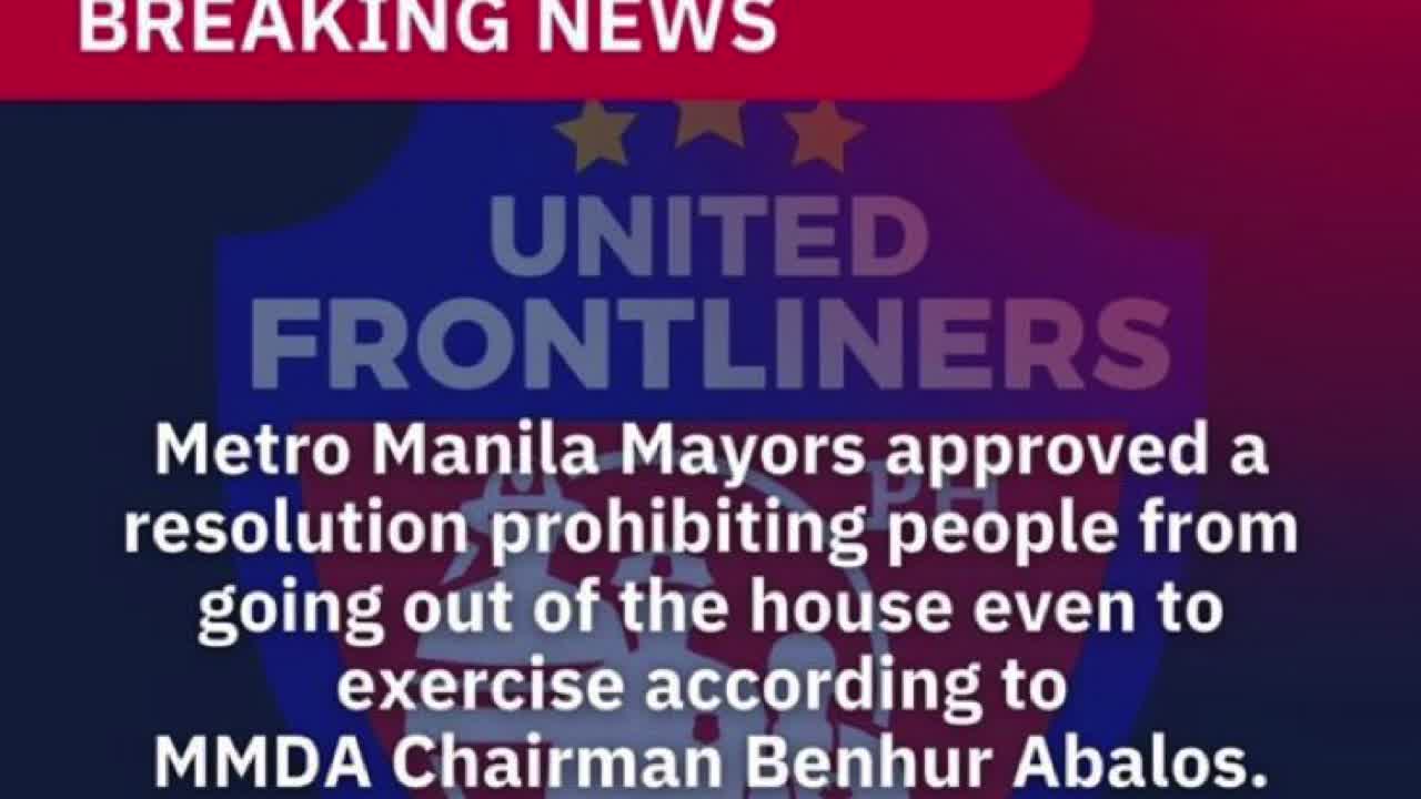 Exercise Prohibited by Metro Manila Mayors