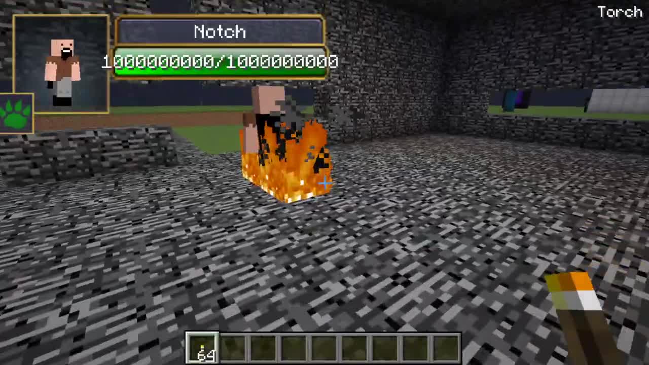 Notch vs all creepypasta mobs in minecraft part 38