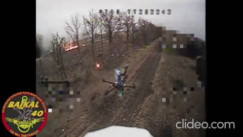 Duel between Russian and Ukrainian FPV drones in Kursk