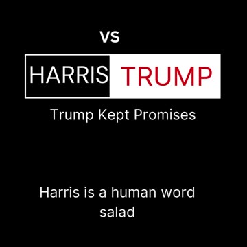 2024 Showdown: Vote Trump or Harris—The Clear Choice vs. Word Salad Chaos! #shorts