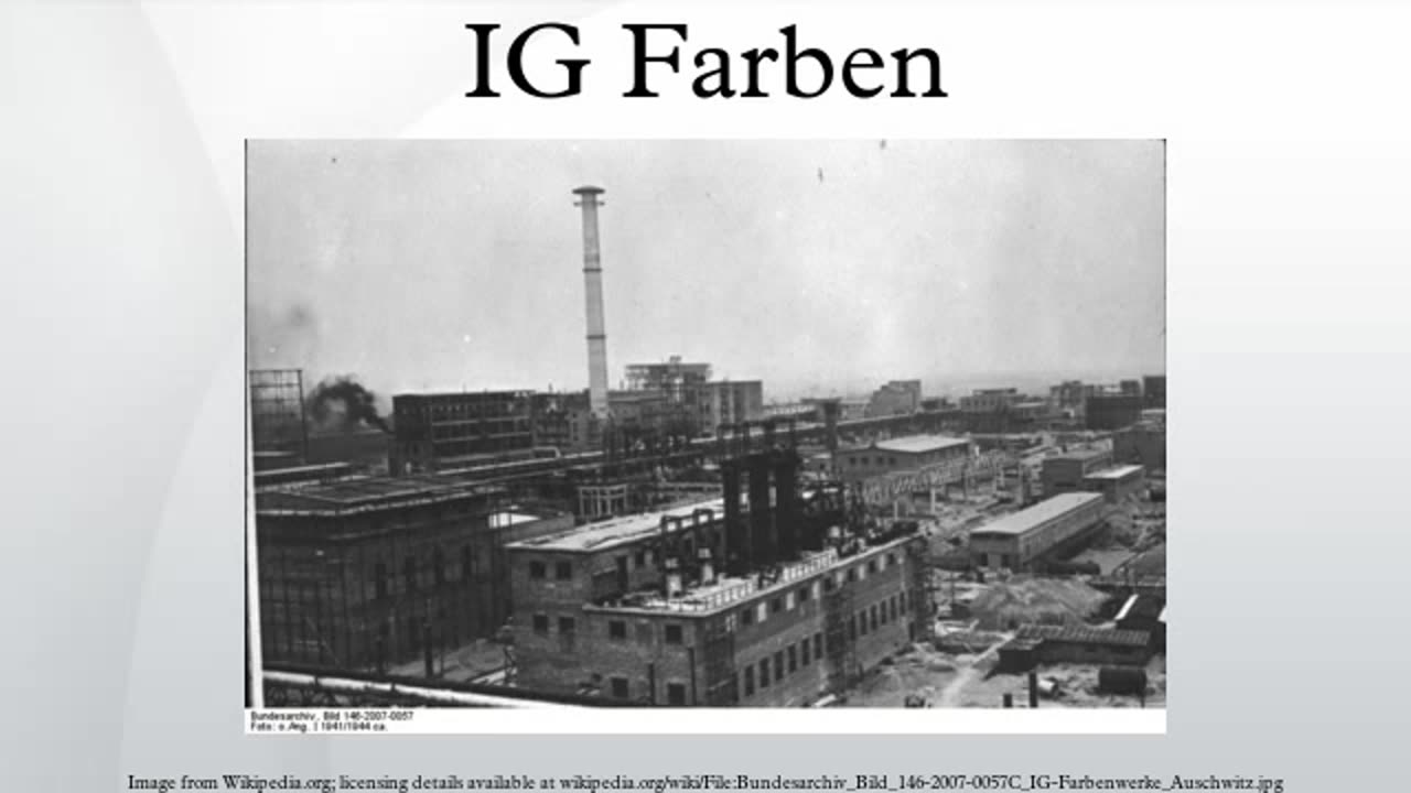 IG Farben the German chemical industry conglomerate (AUDIO)