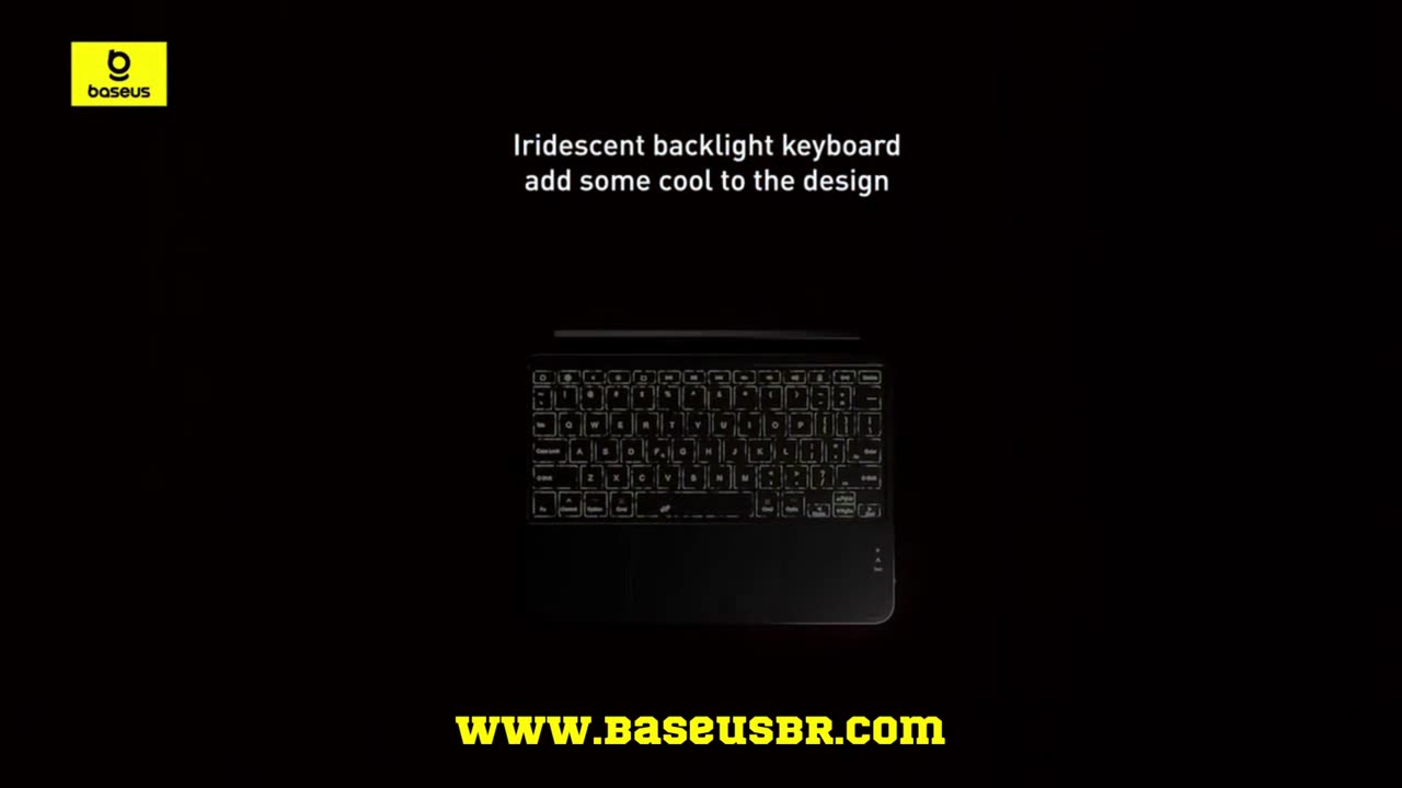 Capa com Teclado Magnético Removível para iPad