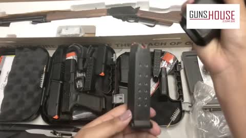 Revolver Ruger Vaquero 357 Glock G17 e G19 e Winchester 44mag