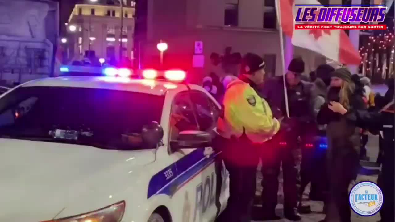 Ottawa Police shaking hands
